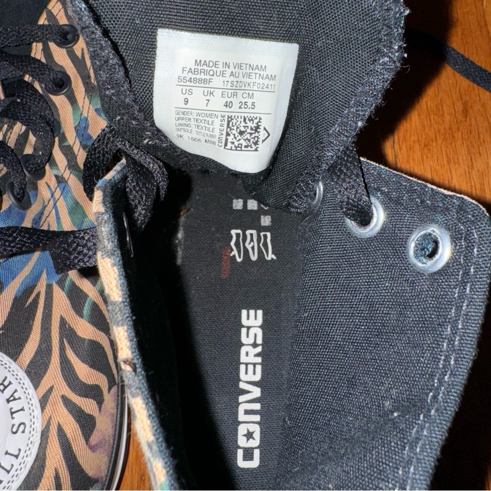 Converse Multi Color Zebra Print High Tops - image 3